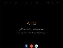 Tablet Screenshot of alexander-gromeier.com